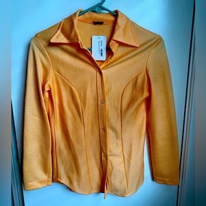 1960s Peach Mod Blouse